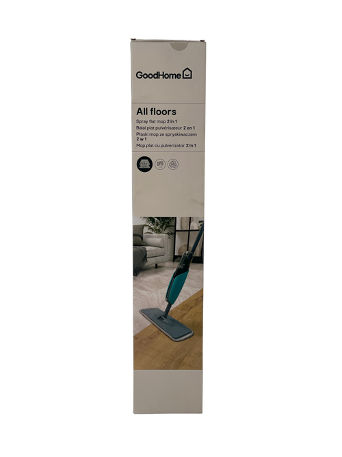 Mopa Spray Microfibra con Vaporizador | Cabezal Giratorio 360° | Goodhome
