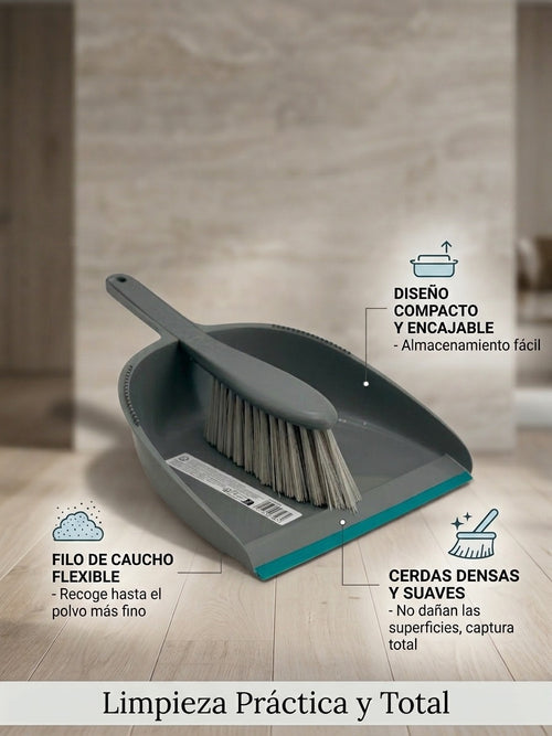 Set Recogedor y Cepillo | Labio de Goma | Goodhome